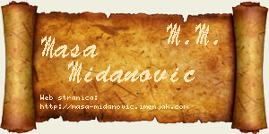 Maša Midanović vizit kartica